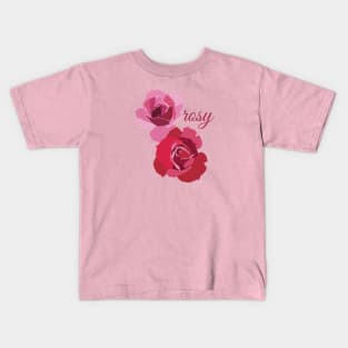 Roses Flowers Rosy type Kids T-Shirt